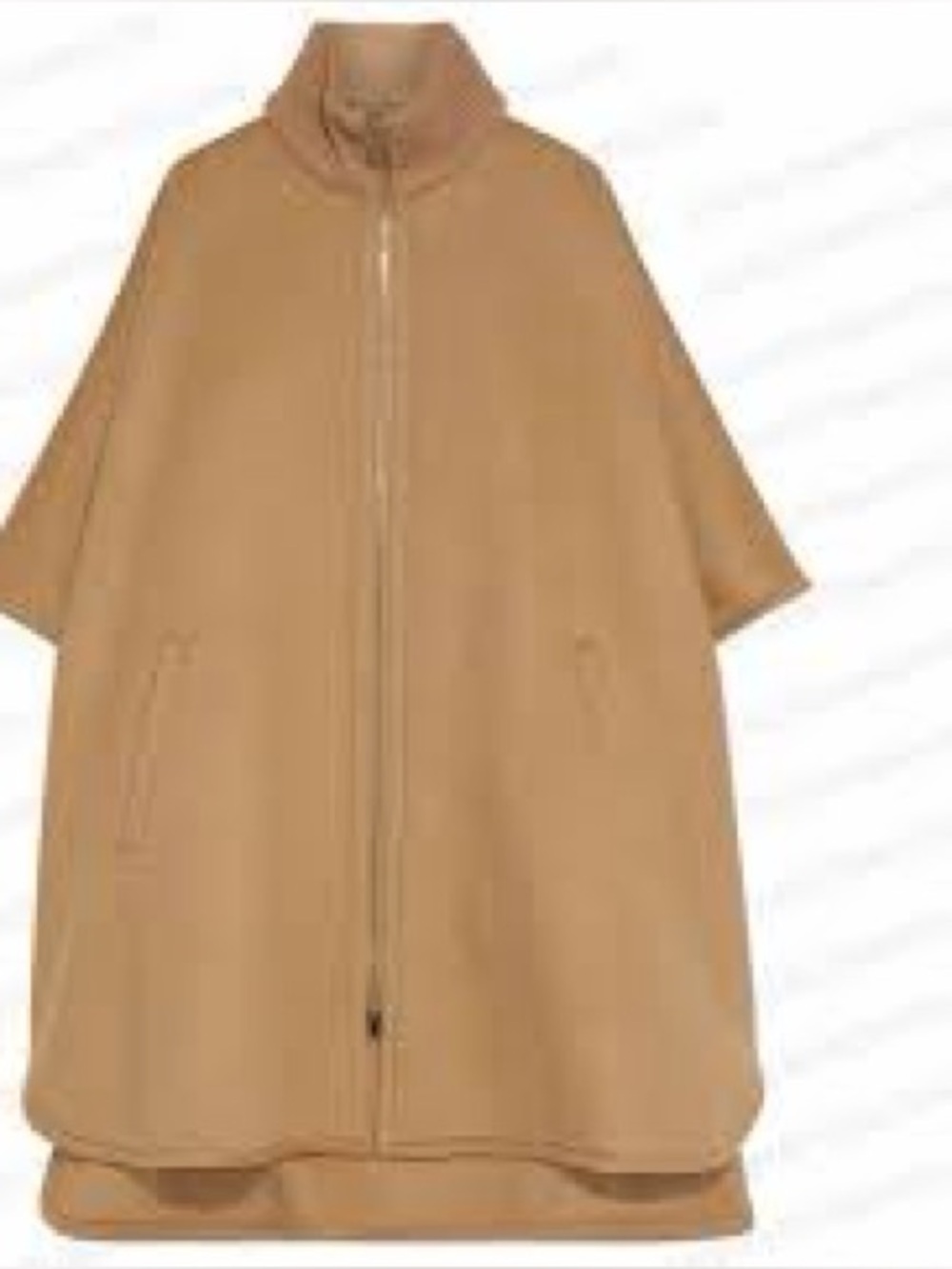 Wool Poncho Camel